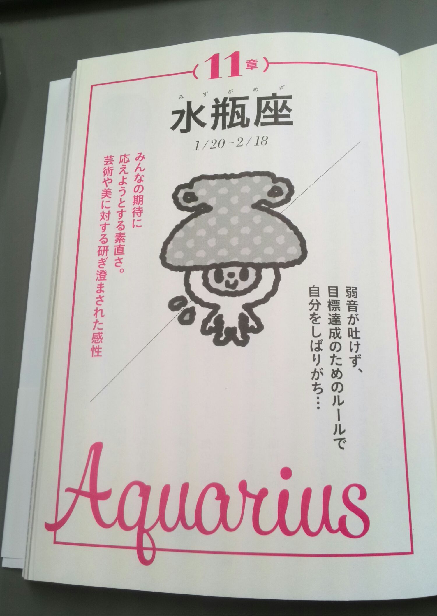座 水瓶 しいたけ 占い