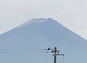 富士山に薄っすらと雪🍀