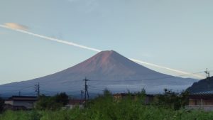 快晴の富士山