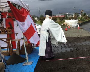 地鎮祭を執り行いました