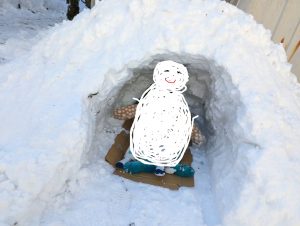 1年ぶり同じ日の雪