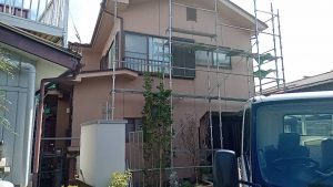 塗装工事着工