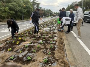 花植えボランティア