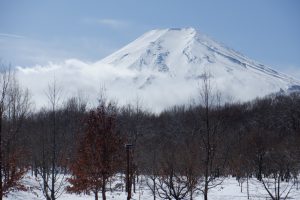 富士山と樹氷