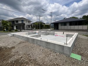 基礎工事完了しました！