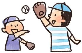 少年とのキャッチボール