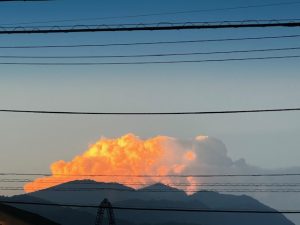 PM19時過ぎの夕焼け ♣