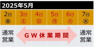 明日からGW連休 ♣