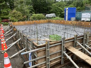 鳴沢村W様邸基礎工事