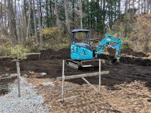 鳴沢村U様邸基礎工事