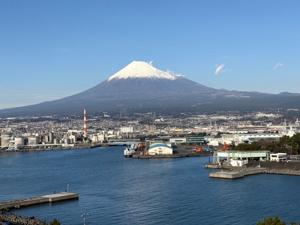 田子の浦港と富士山