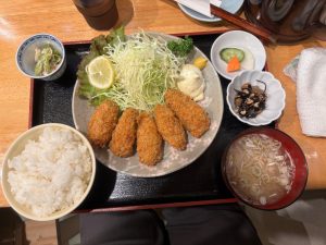 カキフライ定食　