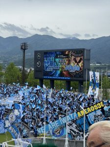 サッカー観戦