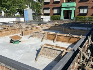 まもなく基礎工事終了です！