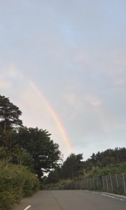 帰り道に🌈