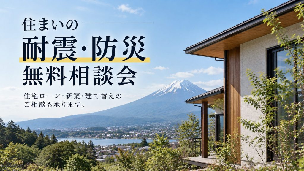 【無料相談】住まいの耐震・防災・住宅ローン相談会